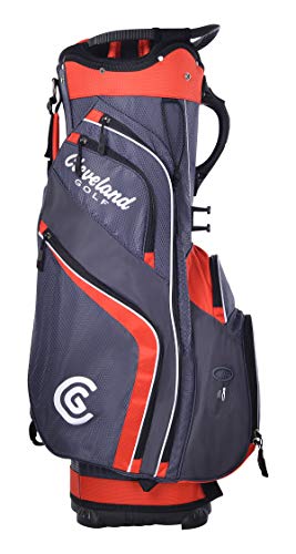 Cleveland Golf Wagentasche, anthrazit/rot, groß von Cleveland Golf