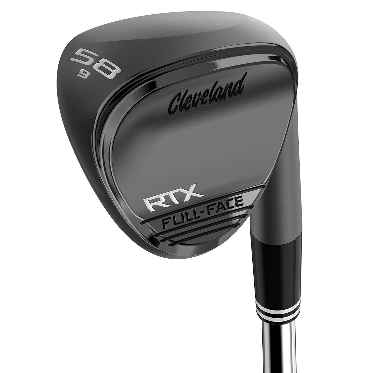 Cleveland Golf Mens Black RTX Full-Face ZipCore Satin Steel Left Hand Golf Wedge, Size: 64° | American Golf von Cleveland Golf