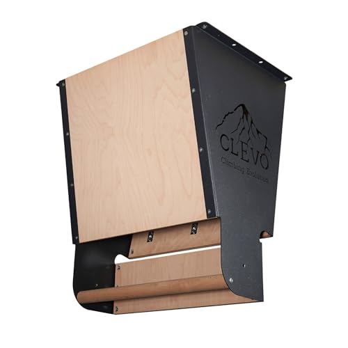 CLEVO XL Multifunktionales Klettertrainingsmodul für Deckenmontage: Campusboard, Hangboard, Klimmzugstange und Griffe – Profi-Qualität aus Stahl und Buchenholz von Clevo