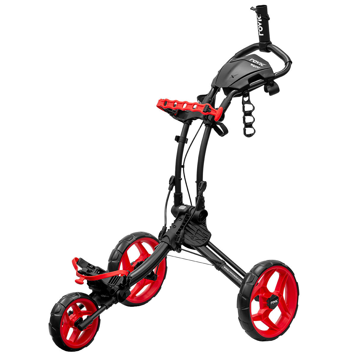 Clicgear Black and Red Lightweight Rovic RV1C Golf Trolley | American Golf, One Size - Father's Day Gift von Clicgear