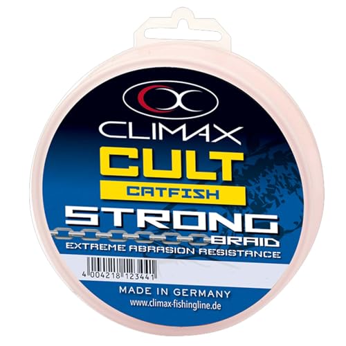 Climax Catfish Strong 0,75mm 75kg Weiß Welsangelschnur Geflochten Meterware von Climax