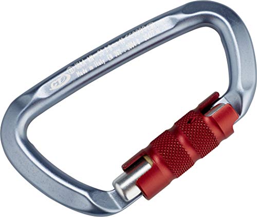 Climbing Technology D TG Karabinerhaken A D mit Zwinge 3 Bewegungen, blau von Climbing Technology