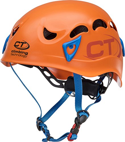 Climbing Technology Galaxy Helm, Arancio/Azzurro, Regolabile da 50-61 cm von Climbing Technology