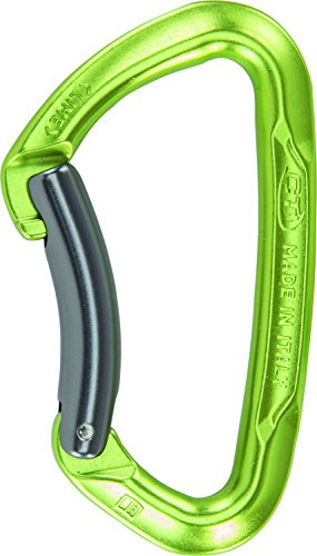 Climbing Technology Lime B Karabiner mit gebogenem Schnapper, Farbe:grün / grau elox. von Climbing Technology