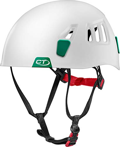 Climbing Technology Mond Helm, Bianco/Verde Scuro, 50-61 cm von Climbing Technology