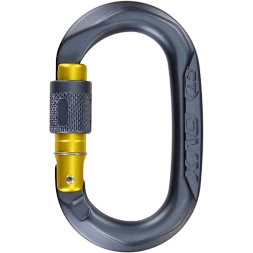 Climbing Technology OVX Karabiner mit Schraubverschluss grau von Climbing Technology