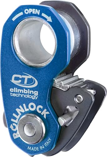 Climbing Technology Unisex – Erwachsene Rollnlock, Anthrazit/Electricblue sperren, Einheitsgröße von Climbing Technology