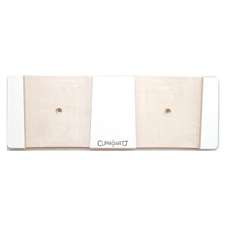 Clipboart ® vertikale Wandhalterung für Freerideski Tourenski Carvingski mit Einer Taillierung zwischen 75mm bis 113mm (Weiß 115) von Clipboart
