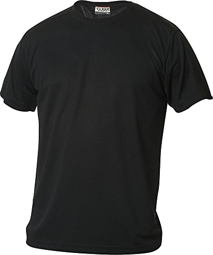 Clique Herren Funktions T-Shirt aus Polyester T-Shirt für den Sport, perforiert und feuchtigkeitsabführend in 10 Farben S M L XL XXL XXXL XXXXL (SCHWARZ, 4XL) von noTrash2003 von Clique