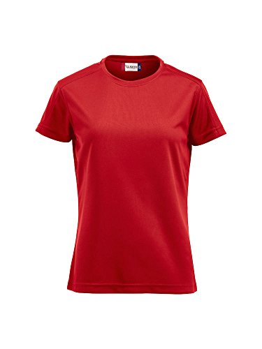 Damen Funktions T-Shirt aus Polyester von CLIQUE. Das T-Shirt für den Sport, perforiert und feuchtigkeitsabführend von notrash2003 (Rot, M) von Clique