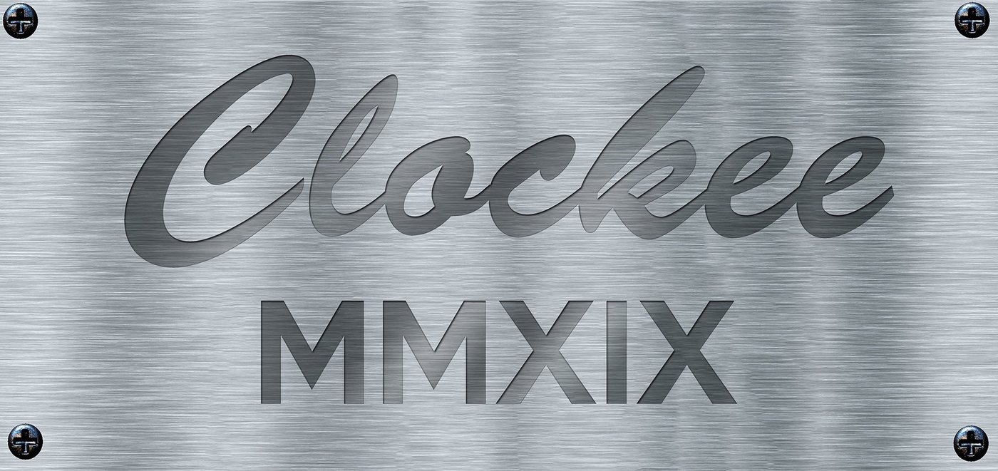 Clockee Tischuhr Designer Tischuhr Laufband aus Metall von Clockee