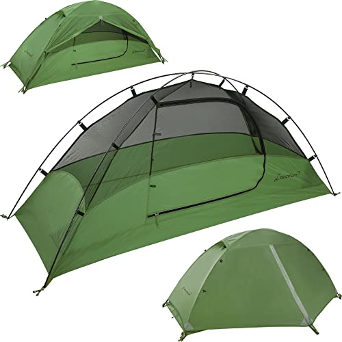 Clostnature 1-Personen Zelt für Camping - Wasserdichtes Outdoor EIN Mann , Ultraleichtes Trekking, mit Kleines Packmaß für Einzelne Person, Strand, Festival von Clostnature