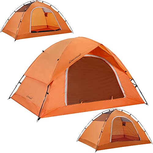 Clostnature 2 Personen Zelt für Camping - Wasserdichtes Outdoor 2 Mann Zelt Leichtes Kuppelzelt für 2 Personen, Kompakt Zelt mit Kleinem Packmaß für Familie, Strand, Festival, Gruppe von Clostnature