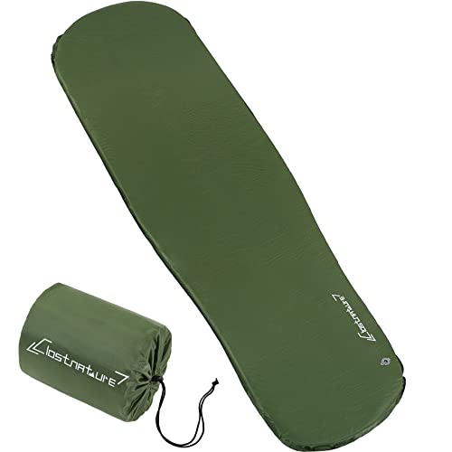 Clostnature Camping Selbstaufblasende Isomatte – 5 cm Dick Outdoor Selbstaufblasbare Schlafmatte mit Kleines Packmaß, Leicht Aufblasbare Luftmatratze für Sport, Trekking, Winter von Clostnature