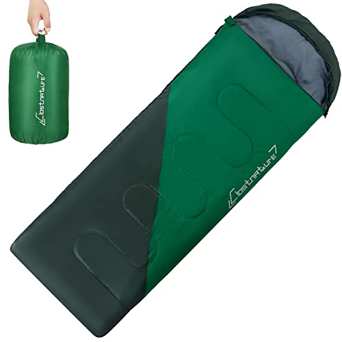 Clostnature Leichter Schlafsack für Camping – Outdoor Lässiger Deckenschlafsäcke mit Kleines Packmaß für Erwachsene, Damen, Herren, Wandern, Sport, Bergsteigen(Links Reißverschluss) von Clostnature