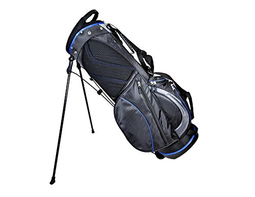 Club Champ Deluxe Stand Golf Bag, Black/Blue von Club Champ