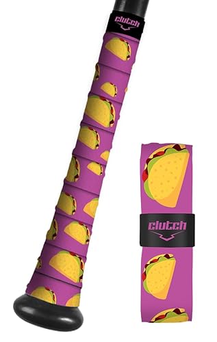 Clutch Sports Apparel Griffband für Baseball- und Softballschläger – Tacos von Clutch Sports Apparel