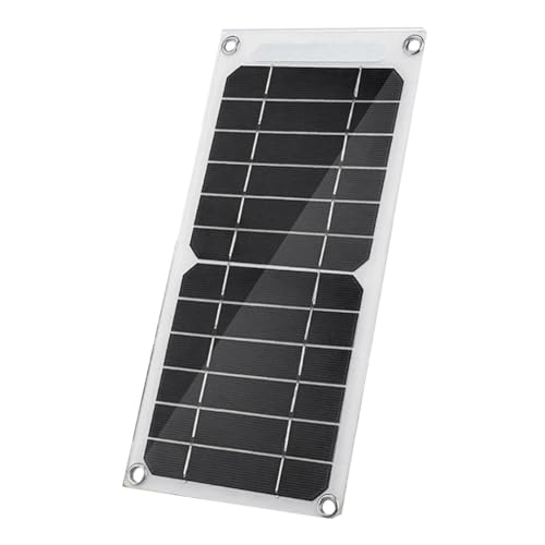 Clyictz 5V 6W Solarpanel Tragbares Batteriepanel Solarladegerät Mobiltelefon Mobile Stromversorgung für Outdoor-Wandercamping von Clyictz