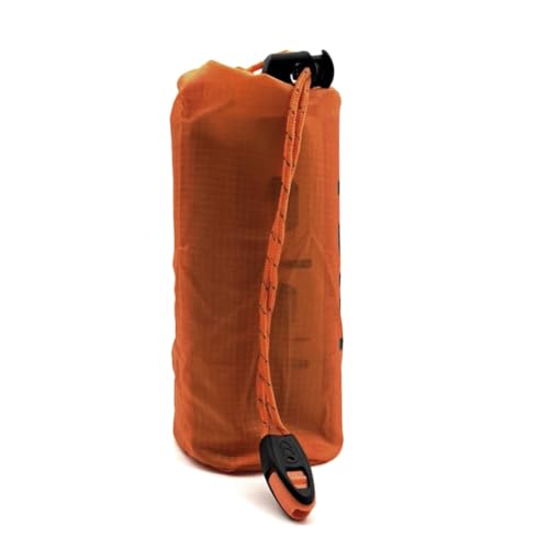 Clyictz Survival-Zelt, Unterschlupfzelt, 2 Personen, PE-Notfall-Schlauchzelt mit Stofftasche, Paracord für Wandern, Camping und Outdoor, 240 x 150 cm von Clyictz