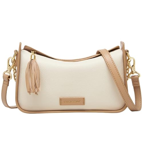 Cnolés Kleine Hobo-Bags Leder Damen Handtaschen Mini HOBO Schultertasche Elegante Umhängetasche für Frauen Moderne Schultertaschen von Cnoles