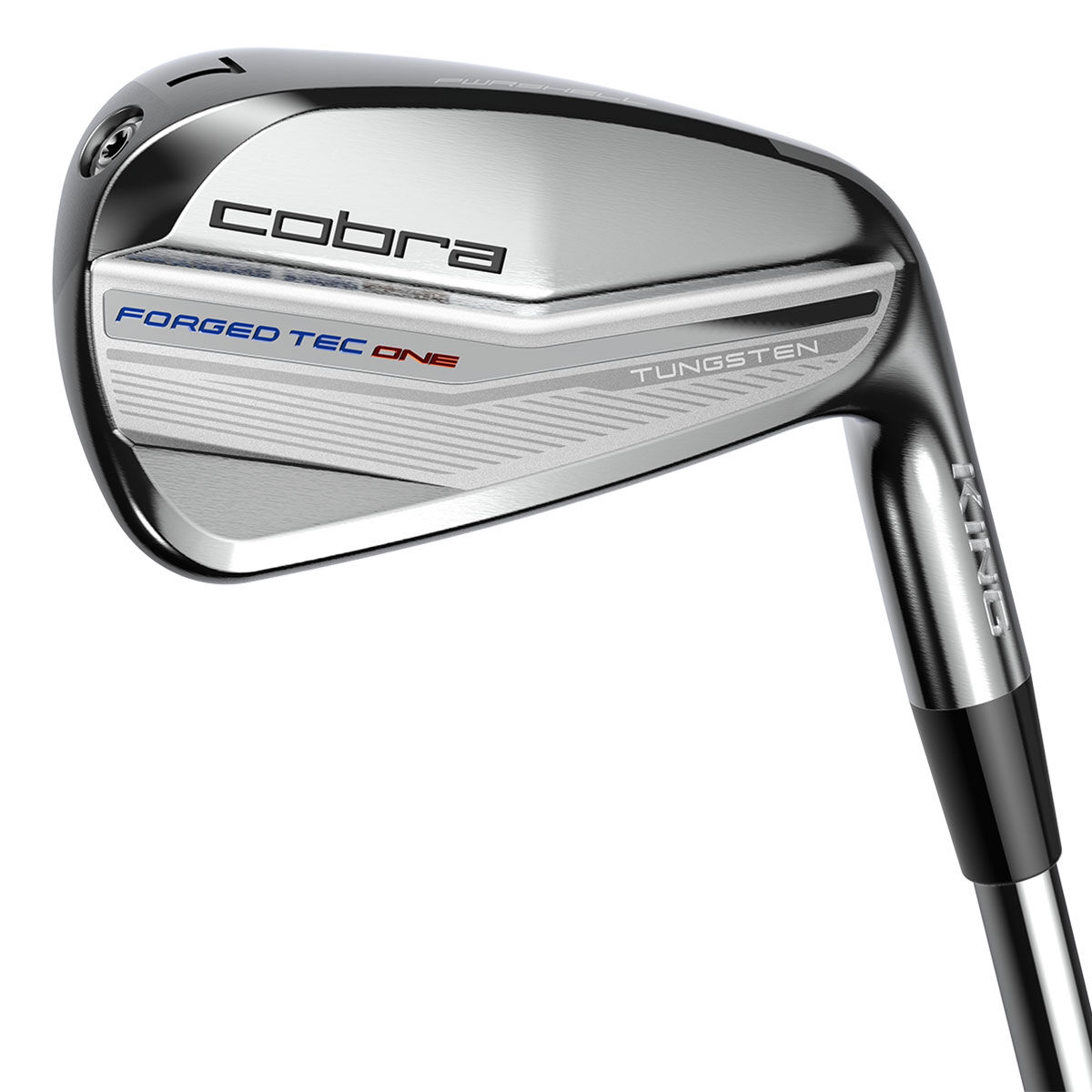 Cobra Golf Mens, Silver, Black King Forged Tec One Length Steel Golf Irons 2022 - Custom Fit | American Golf, NA von Cobra Golf