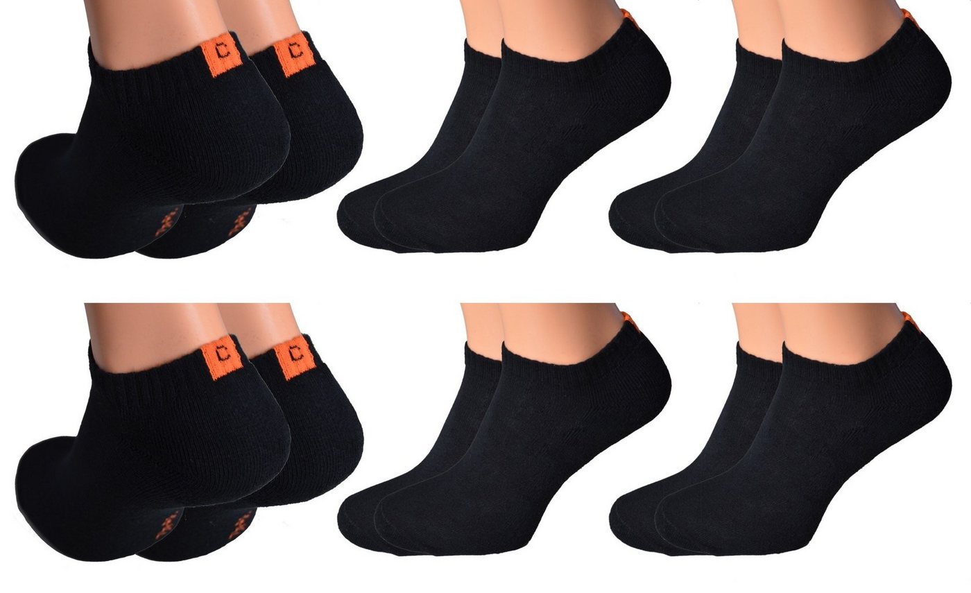 Cocain underwear Sneakersocken 6 oder 12 Paar Sneaker Socken Damen Herren weiß schwarz (6-Paar) Frotteesohle von Cocain underwear