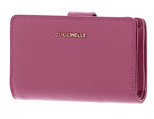 Coccinelle Metallic Soft Mini Wallet Grained Leather Pulp Pink von Coccinelle
