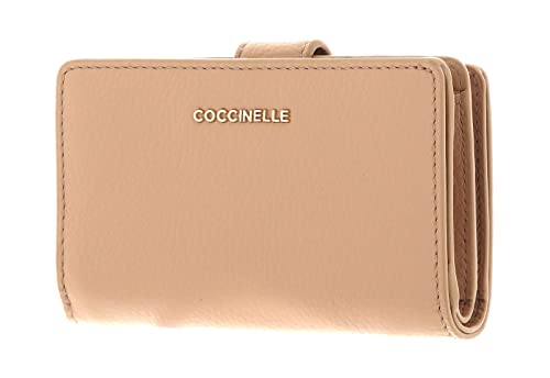 Coccinelle Metallic Soft Mini Wallet Grained Leather Toasted von Coccinelle