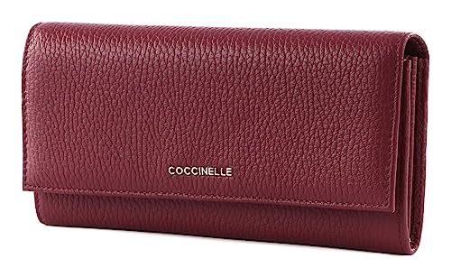 Coccinelle Metallic Soft Wallet Garnet Red von Coccinelle