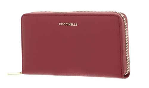 Coccinelle Metallic Soft Wallet Grained Leather Pot von Coccinelle