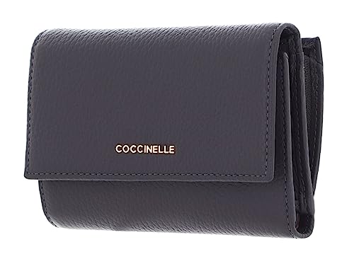 Coccinelle Metallic Soft Wallet Grainy Leather Ardesia von Coccinelle