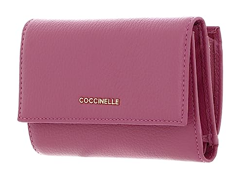 Coccinelle Metallic Soft Wallet Grainy Leather Pulp Pink von Coccinelle