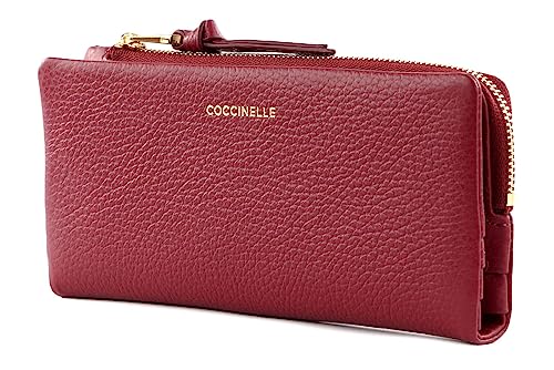Coccinelle Softy Wallet Grained Leather Garnet Red von Coccinelle