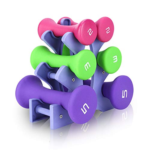 Cocoarm Kurzhanteln Hanteln Übung 3 Gewichts und Farbvarianten Fitness Bodybuilding für Home Gym Übung (6er-Set) von Cocoarm