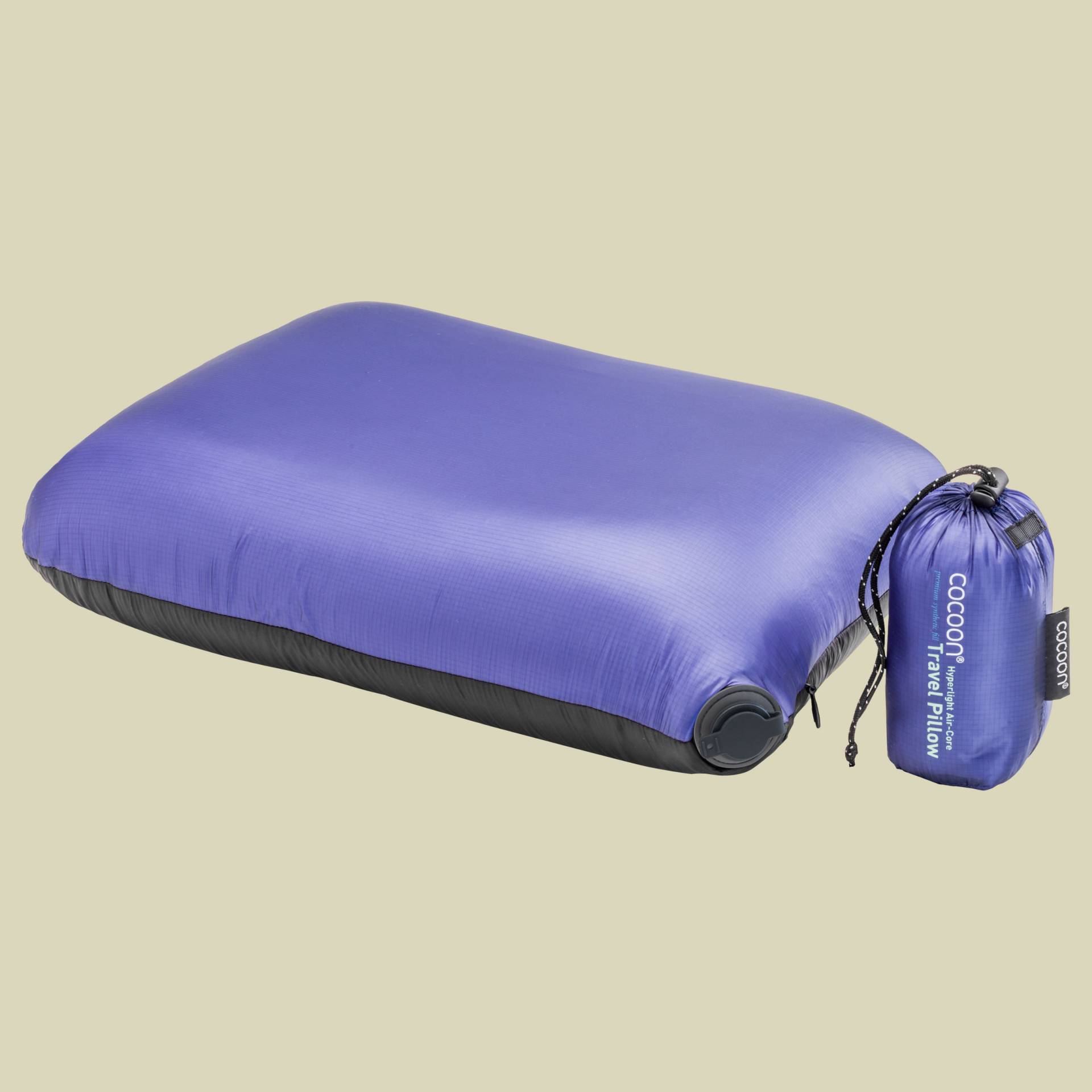 Air-Core Pillow Hyperlight Größe 28 cm x 38 cm Farbe black/dark blue von Cocoon