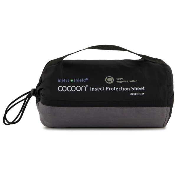 Cocoon - Insect Shield Protection Sheet - Reisedecke Gr 200 x 100 cm;200 x 160 cm schwarz;schwarz/grau von Cocoon