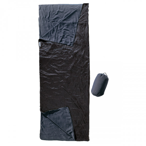 Cocoon - Outdoor Blanket/Sleepingbag - Kunstfaserschlafsack Gr 220 x 80 cm schwarz/blau von Cocoon