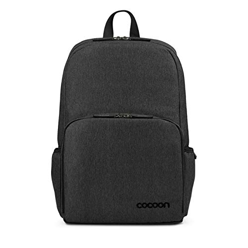 Cocoon RECESS - 15" MacBook Pro Backpack & Organizer mit elastischen Bänder / Business-Rucksack mit iPad-Fach / Leicht & Gepolstert / Daypack für Laptops / Wasserabweisend – Schwarz / 29,2x17,8x43,7cm von Cocoon