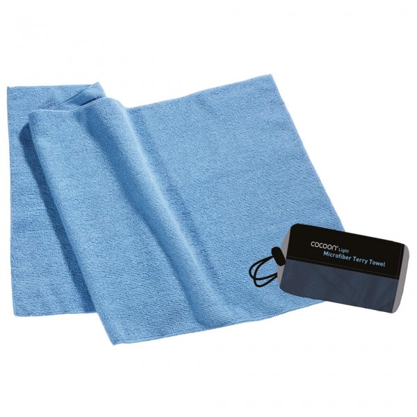 Cocoon - Terry Towel Light - Mikrofaserhandtuch Gr 120 x 60 cm - L;150 x 80 cm - XL;60 x 30 cm - S;90 x 50 cm - M blau von Cocoon