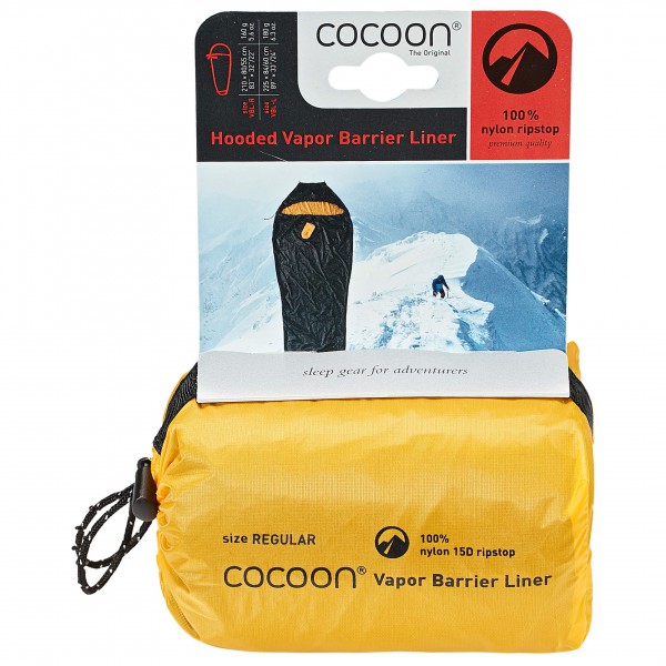 Cocoon - Vapor Barrier Mummyliner Ripstop Nylon Gr 210 x 80/55 cm;225 x 84/60 cm bunt von Cocoon