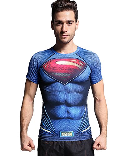 Cody Lundin Bedrucktes T-Shirt, Herren, Heldendesign, Fitnessshirt, mehrfarbig, Blue Diamond von Cody Lundin