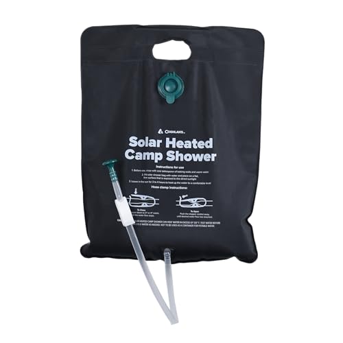 Coghlan's Unisex-Erwachsene Solar Heated Camp Shower Match-Aufbewahrungsbehälter, Schwarz, Large von Coghlan