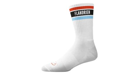 cois flandrien retro crew socken weis von Çois