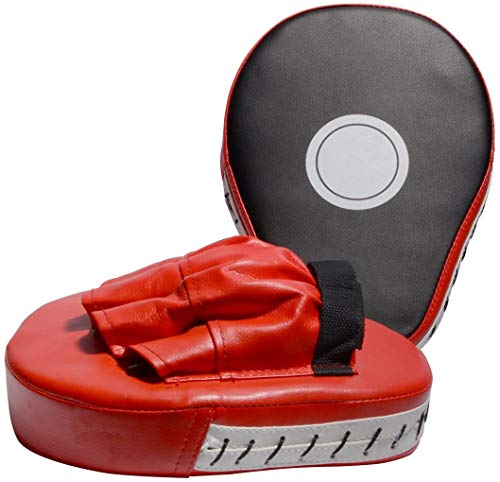 Cokeymove Handpratzen Boxing Pad Trainerpratzen für Kickboxen Thaiboxen Karate Boxen Andpratzen Taekwondo Vorgekrümmt Pratzen Trainerpratzen Boxen Pads (1 Paar) von Cokeymove