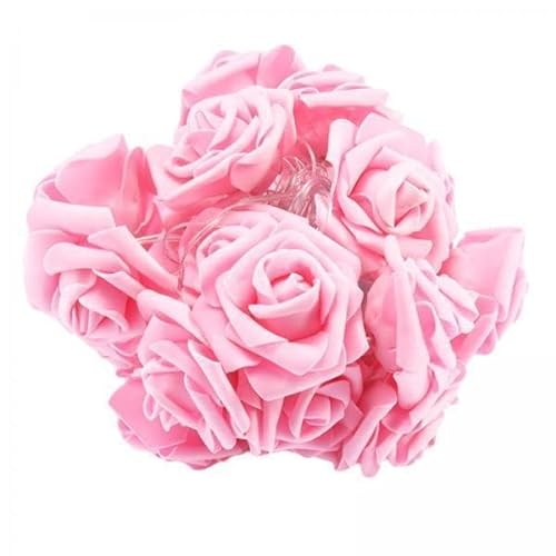 Colcolo 2X LED Rosen Blumenlicht, Blumen, Valentinstag Dekoration für Den Valentinstag, Rosa von Colcolo