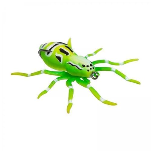 Colcolo 5X Künstliche Netzspinnenköder mit Haken, Lebensechte Angelköder, 3D Simulationsspinnen Weichköder für Rotbarsch Angelzubehör von Colcolo