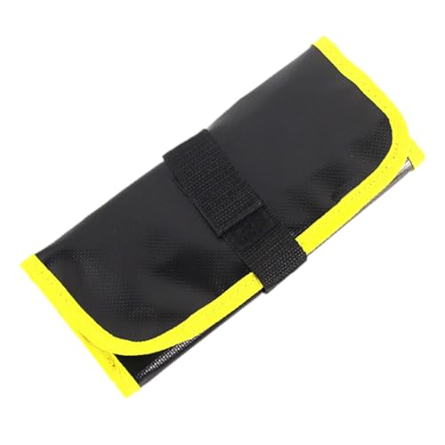 Colcolo Angel-Jig-Tasche, Angelköder-Tasche, leicht zu tragen, Schutztasche, Faltbare Ausstattung, Tackle-Organizer-Hülle, Köder-Aufbewahrung, Gelb von Colcolo