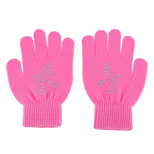 Colcolo Frauen Kinder Eislaufhandschuhe Magie Dehnungshandschuh, Pink S von Colcolo