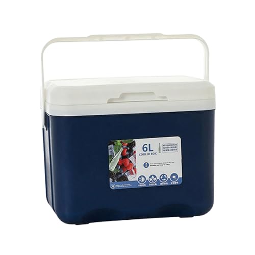Colcolo Kühlbox, Isolierbox, persönliche Kühllagerung, tragbare 6-Liter-, kleine Harte für Strand, Boot, Grill, Camping, Essen, Blau von Colcolo