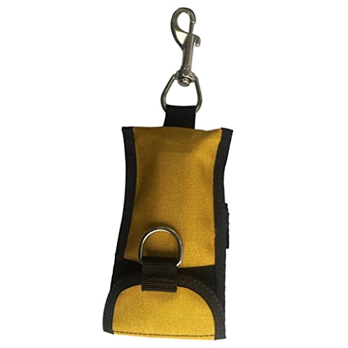 Colcolo Scuba Tauchen Einzelne Riffhaken Gurtband Clip & Aufbewahrungstasche, Gelb von Colcolo
